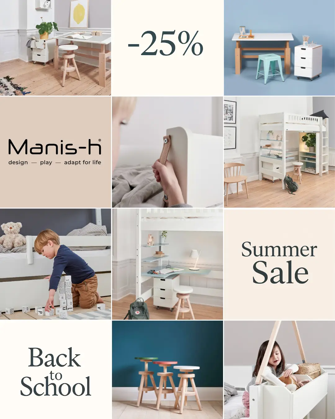 Desk for children - made in Denmark